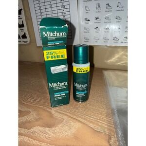 Mitchum Roll-On Deodorant Mens 1.9oz Unscented Vintage Discontinued Glass Botle